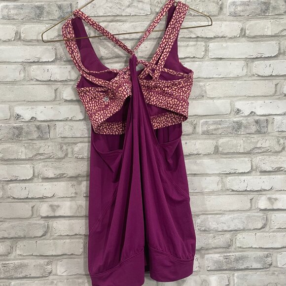 Lululemon Nouveau Limits Tank Top in Miss Mosaic Peach Fuzz Regal Plum - Picture 6 of 9